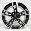 RIN 20X8.5 5-120 R1 SPORT 5006HB BLACK MACHINE FACE ET35 CB74.1