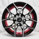 RIN 14X5.5 4-100/114.3 R1 SPORT RGW01 MACHINE BLACK+UNDERCUT RED ET38 CB73.1 