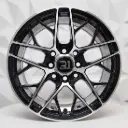 RIN 14X6 4-100/114.3 R1 SPORT RGW696 MACHINE BLACK+UNDERCUT ET35 CB73.1 