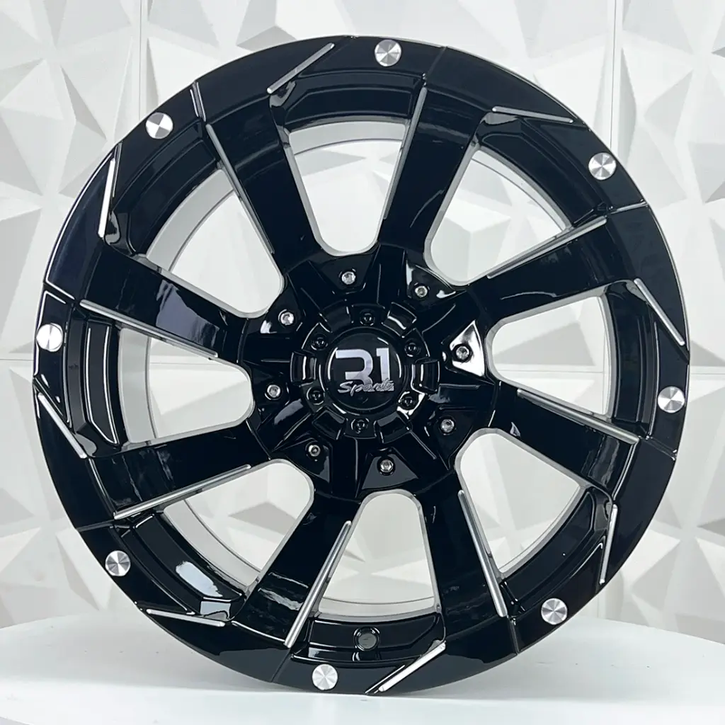 RIN 15X10 6-139.7 R1 SPORT 8160 BLACK MILLING ET-44 CB110 