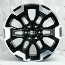 RIN 16X7.5 6-114.3 R1 SPORT DX406 BLACK MACHINE FACE ET30 CB66.1