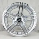 RIN 14X6 4-100/114.3 R1 SPORT 1134 SILVER MF+CHROME RIVETS ET30 CB73.1