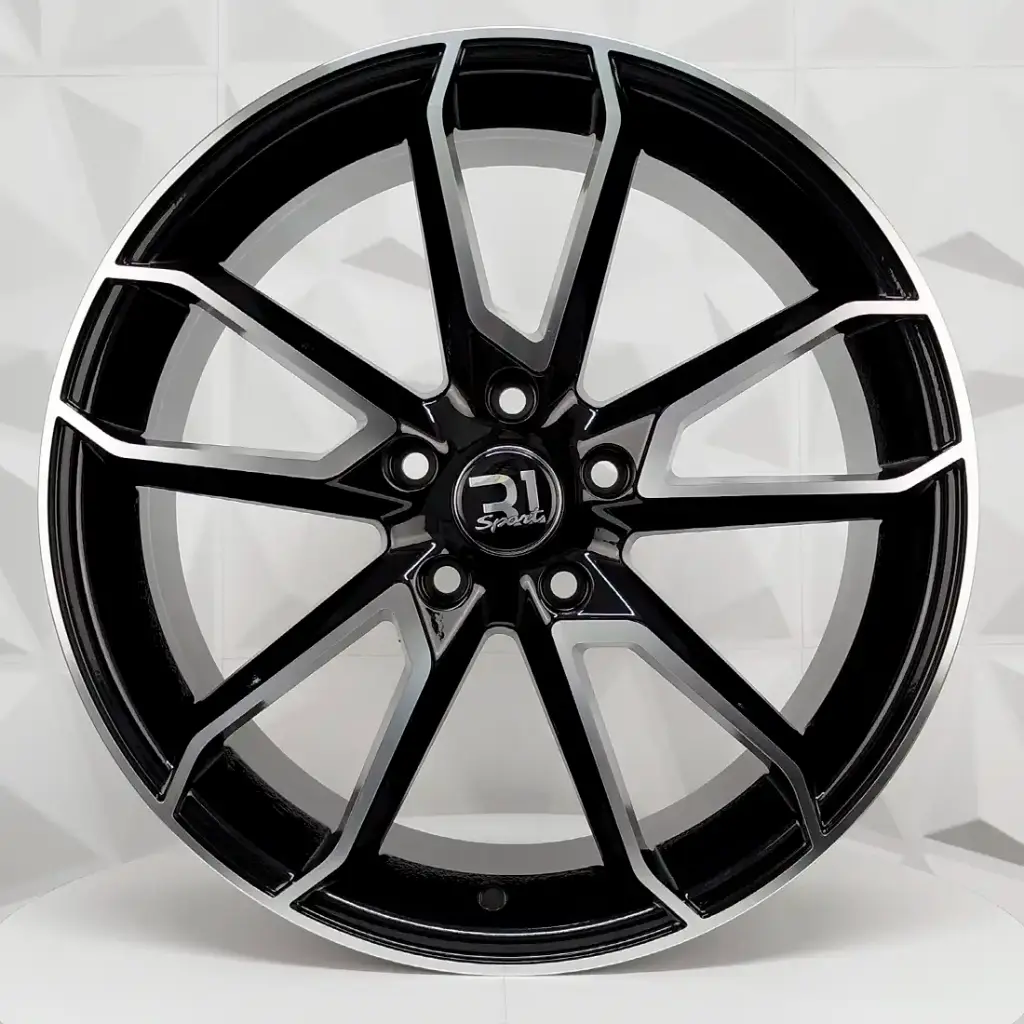 RIN 18X7.5 5-114.3 R1 SPORT 423 BLACK MACHINE FACE ET45 CB67.1
