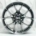 RIN 15X7 4-100 R1 SPORT DX221 HYPER BLACK ET35 CB73.1